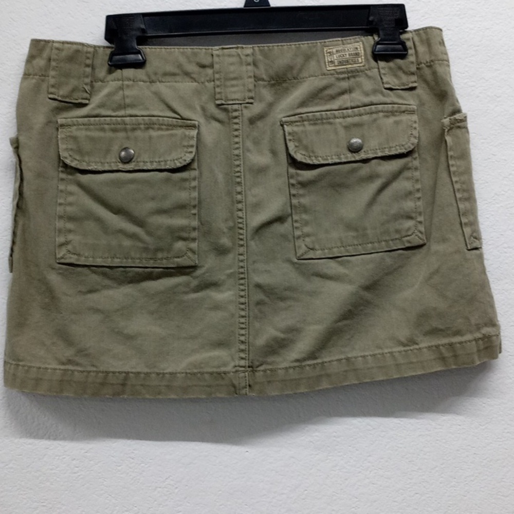 Lucky Brand Olive Green Cargo Mini Skirt - Picture 3 of 6